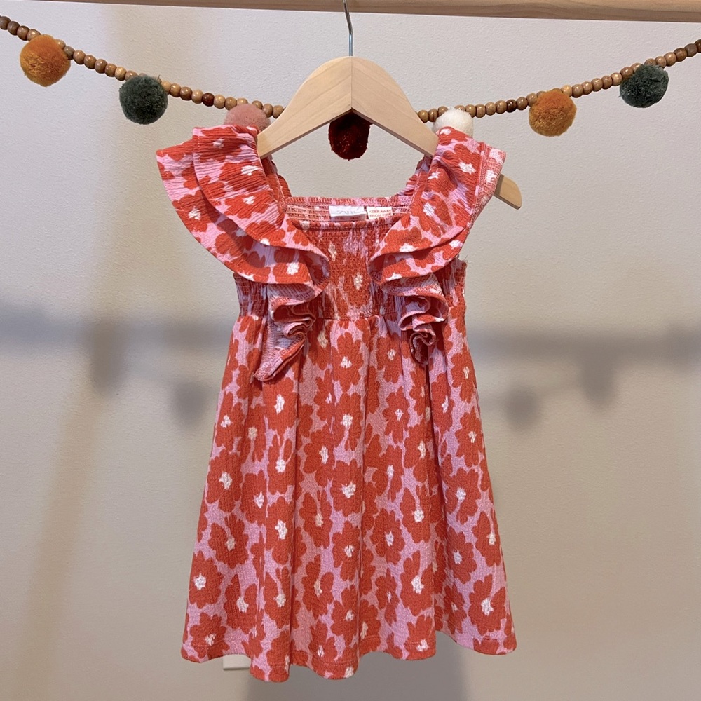 ZARA FLORAL DRESS 12-18 months
